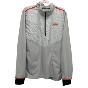 Nike Therma-FIT Wild Run Element Half Zip Jacket S Tracksuit Running Grey Orange